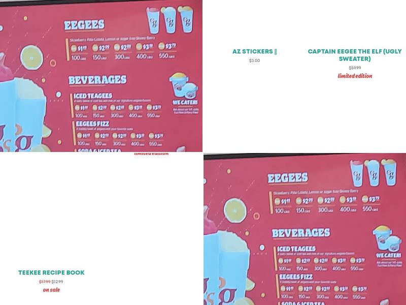 eegee's Menu