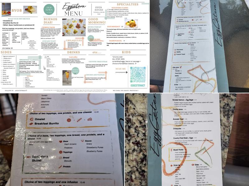Egg Cetera Menu