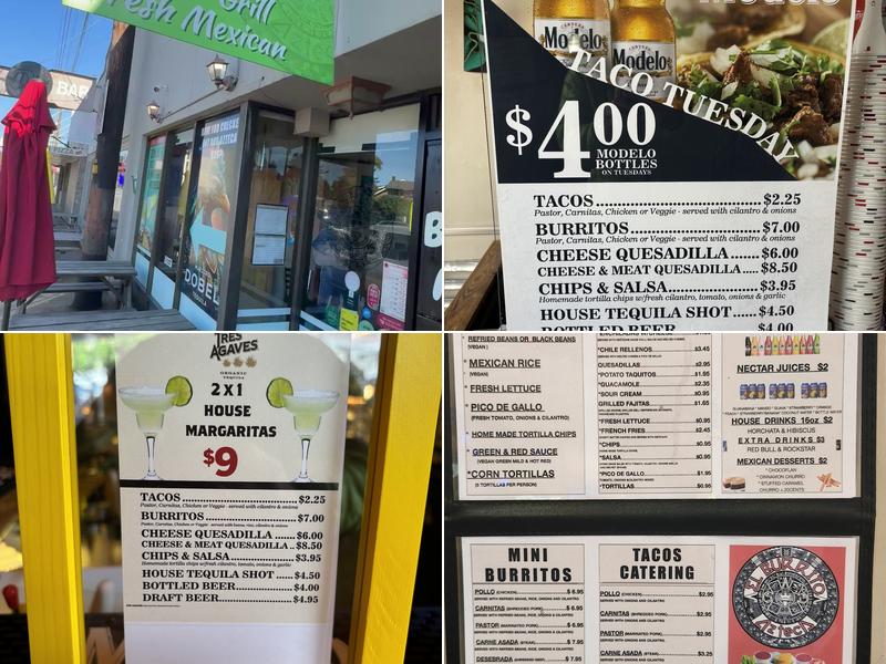 El Burrito Azteca | Sandy Blvd Menu