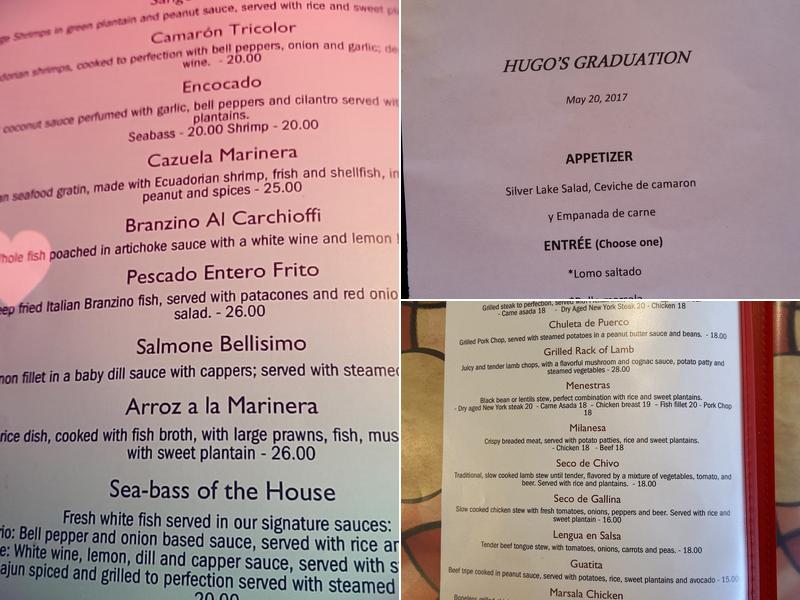 El Caserio Restaurant Menu