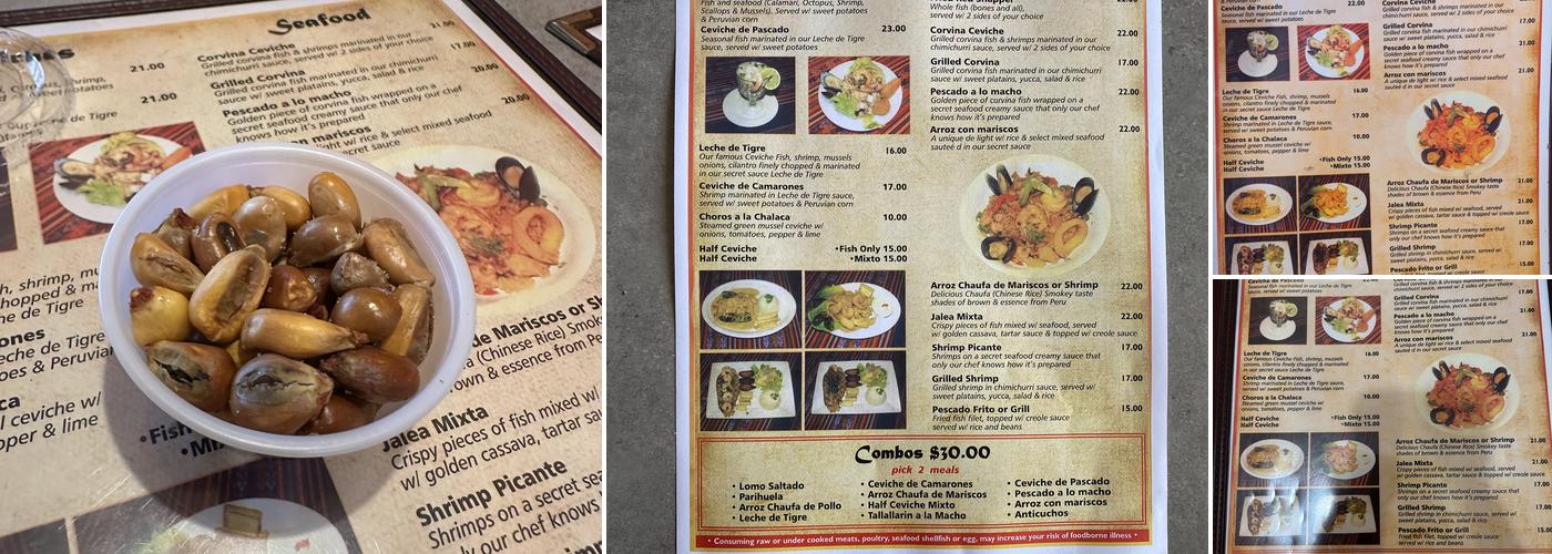 El Ceviche Menu