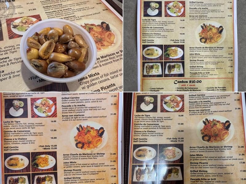 El Ceviche Menu