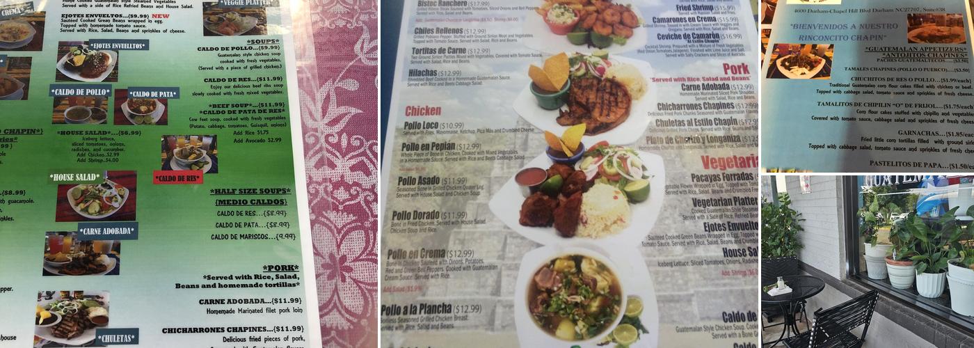 El Chapin Guatemalan Grill & Catering Menu