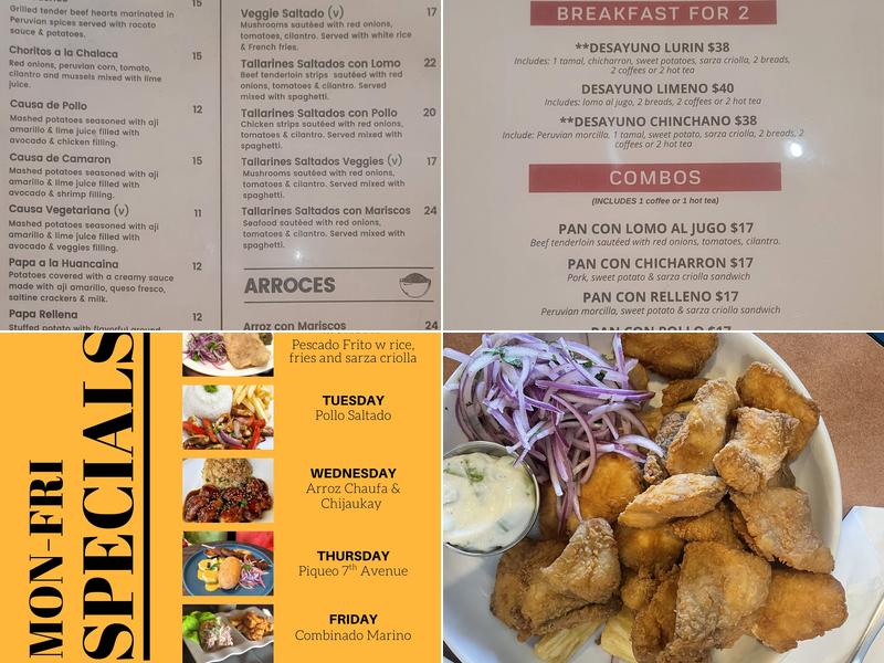 El Chullo Peruvian Restaurant & Bar Menu