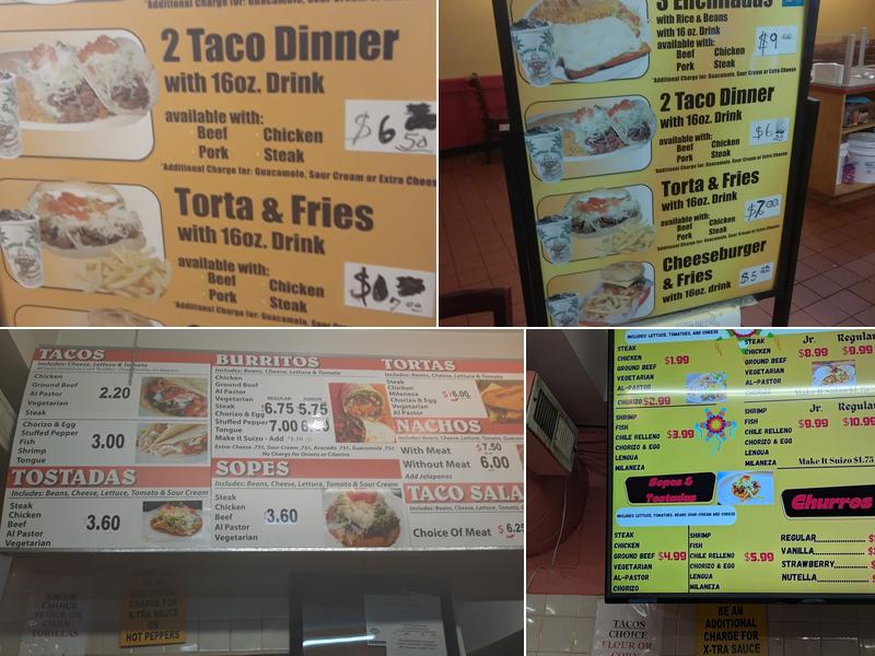 El Famous Burrito Menu