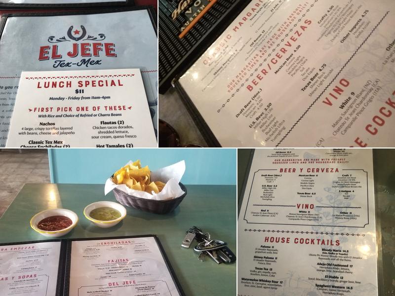 EL JEFE Menu