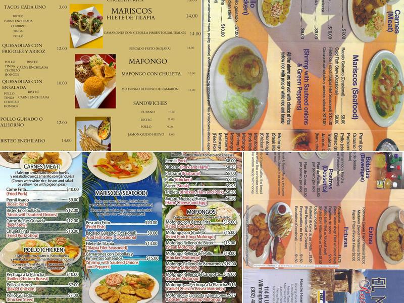 El Mana Menu