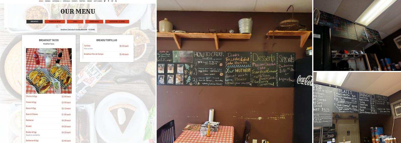 El Monte BBQ Menu