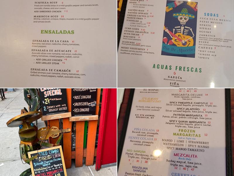 El Nopal Menu