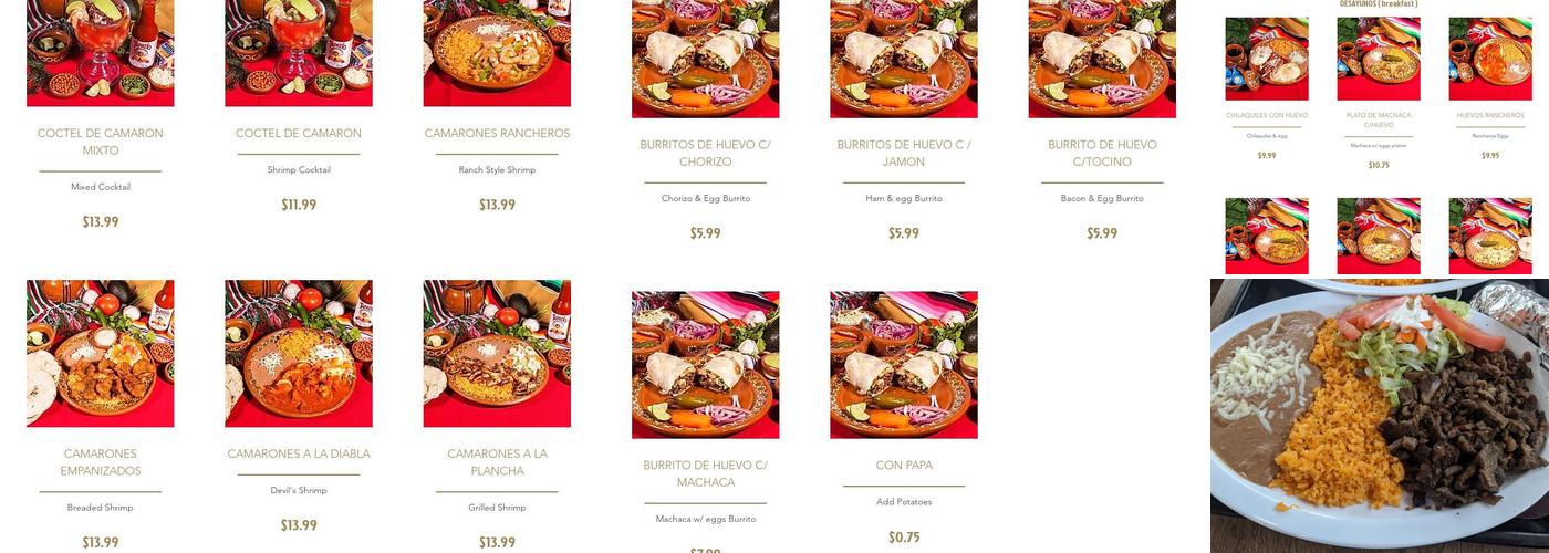 El Nuevo Taquito Menu