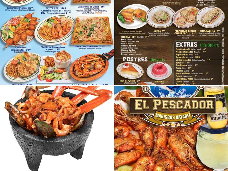 Mariscos El Pescador Menu