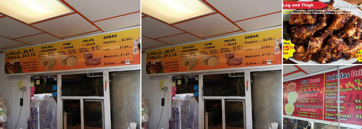 El Pollo Correteado Restaurant Menu