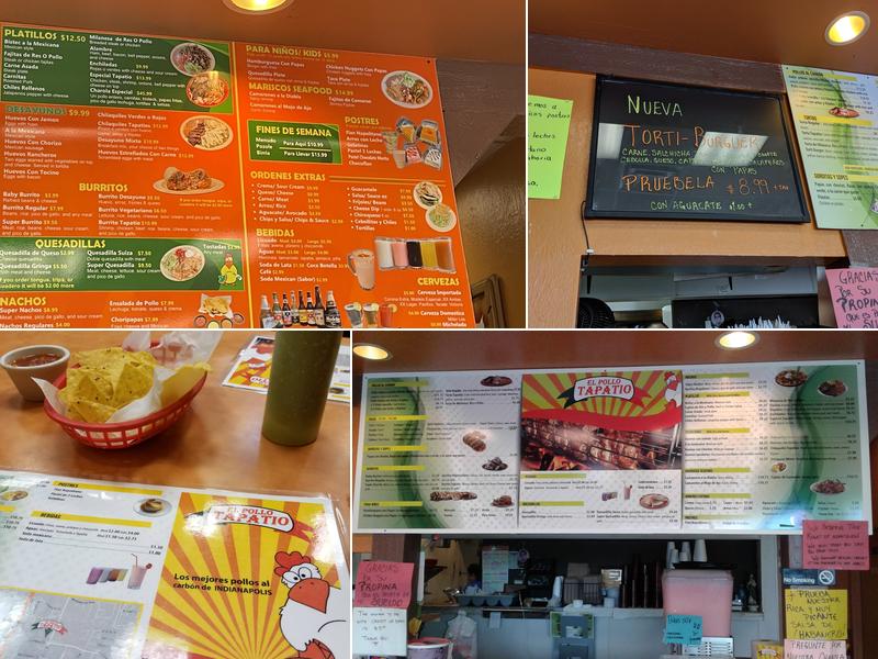 El Pollo Tapatio Menu