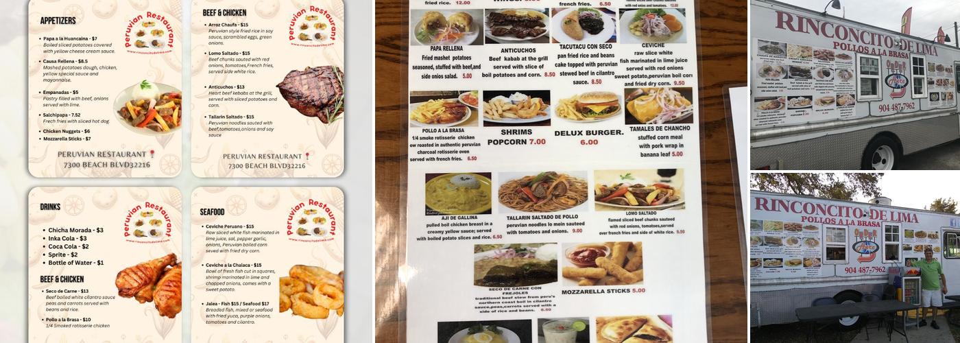 El Rinconcito de Lima Menu