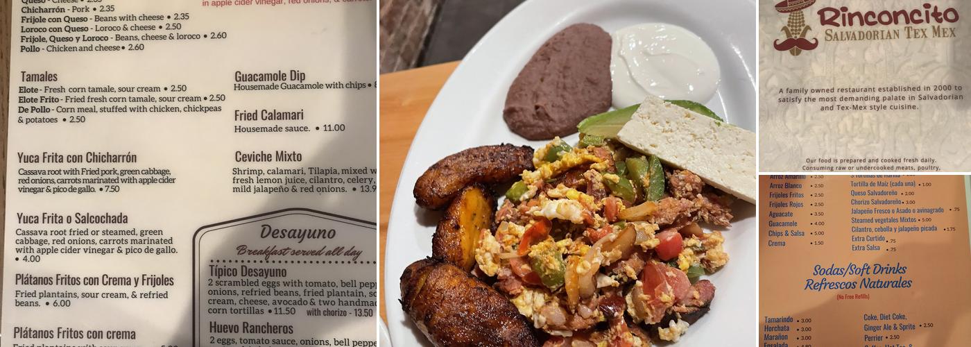 El Rinconcito Cafe II Menu