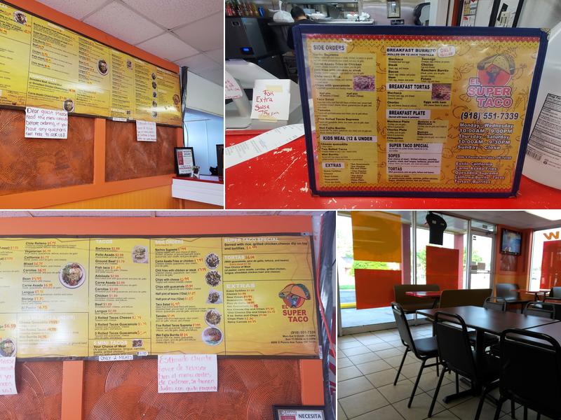 El Super Taco Menu