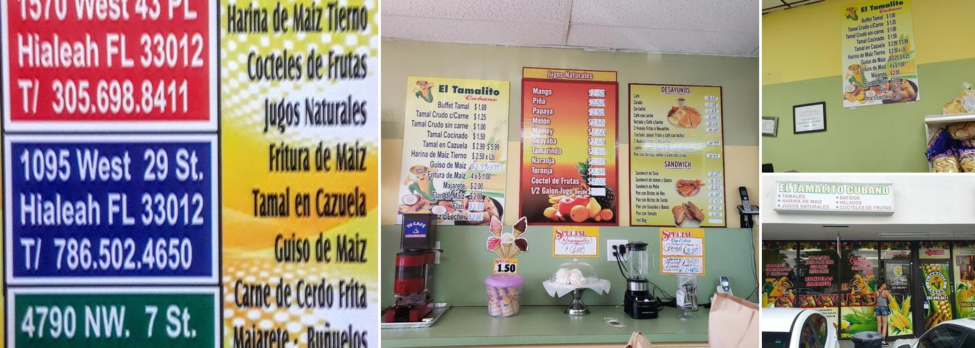 El Tamalito Cubano Menu