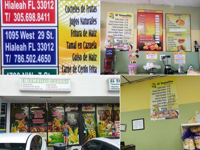 El Tamalito Cubano Menu