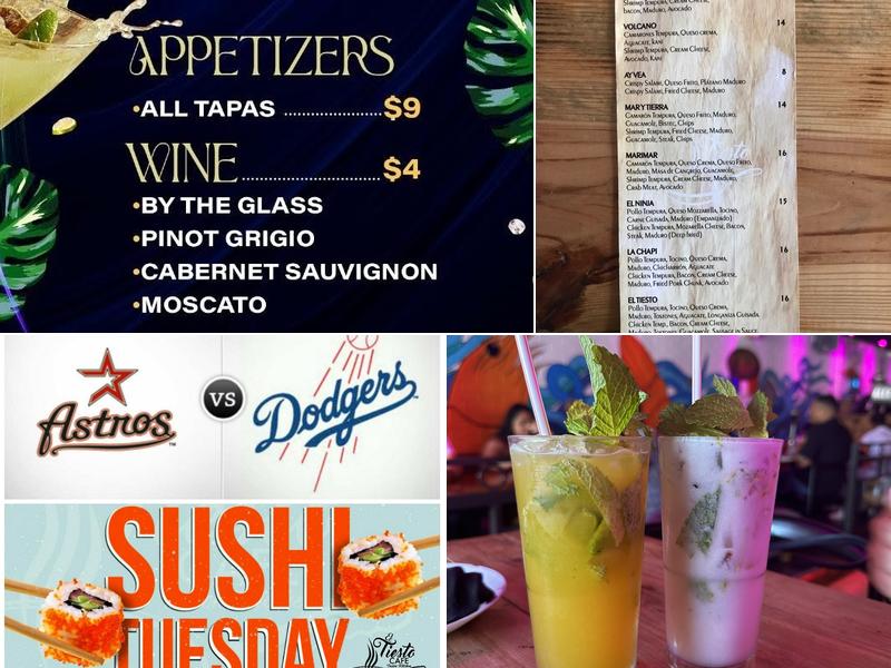 El Tiesto Cafe Pines Menu