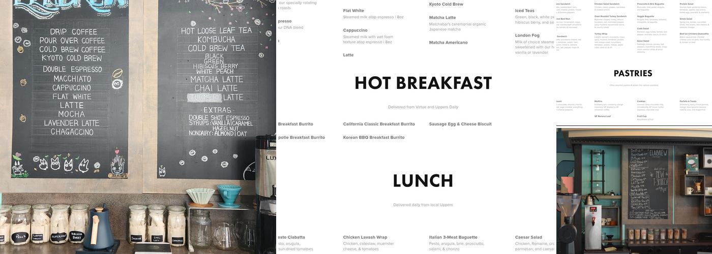 Elabrew Coffee Menu