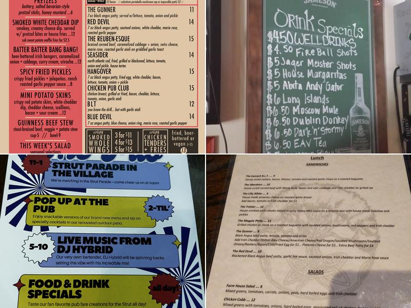 The Pub @ EAV Menu