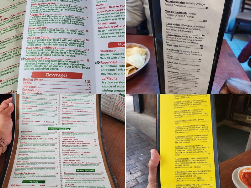 Elora’s Menu