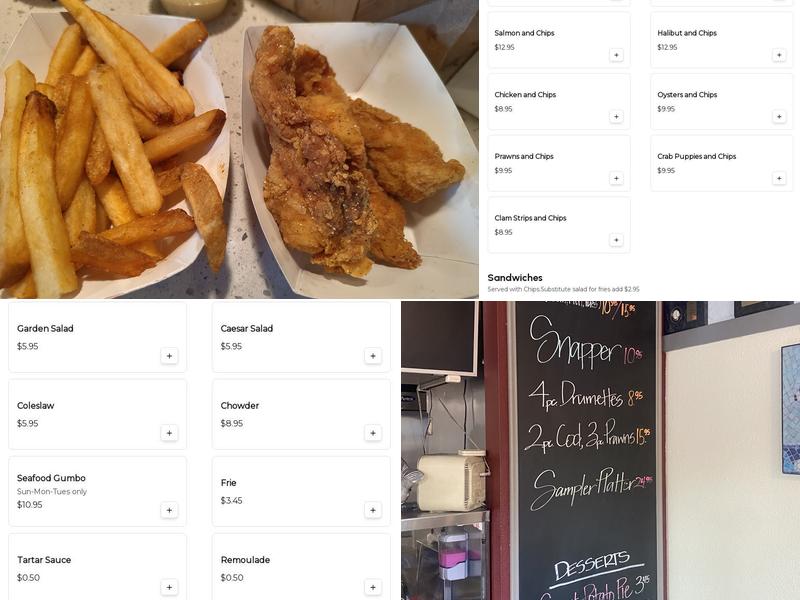 Emerald City Fish and Chips Menu