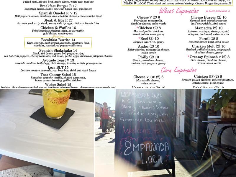 Empanada Loca Restaurant & Bar Menu