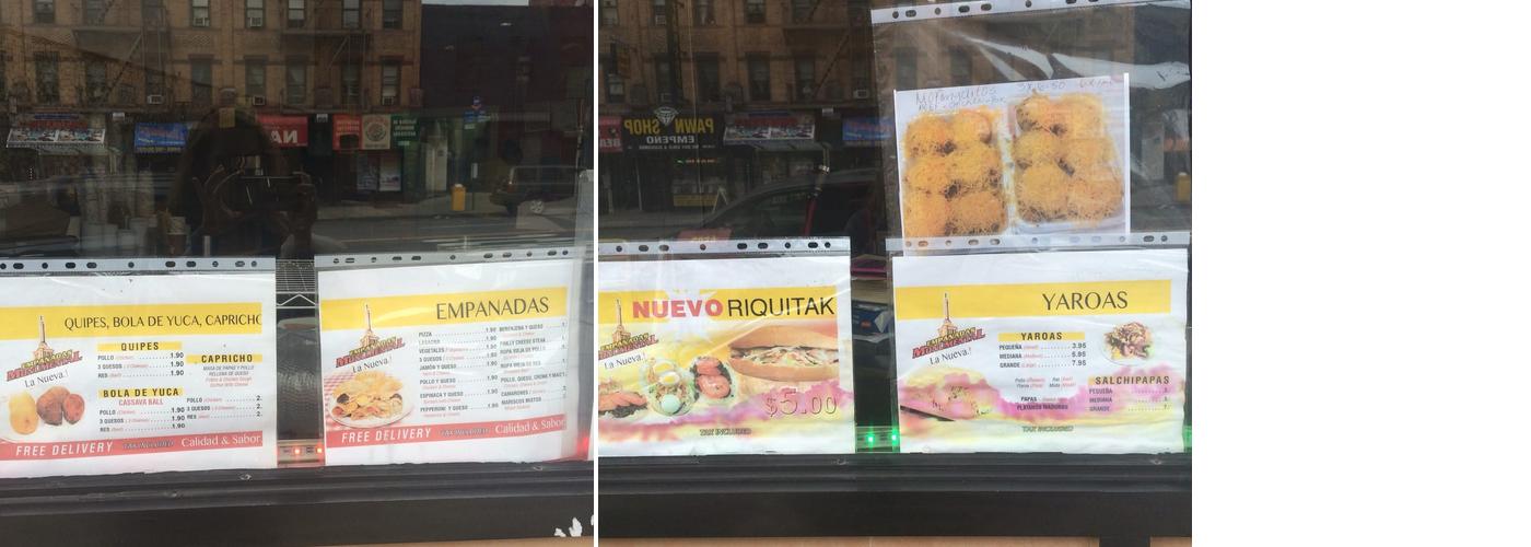 Empanadas Monumental Menu