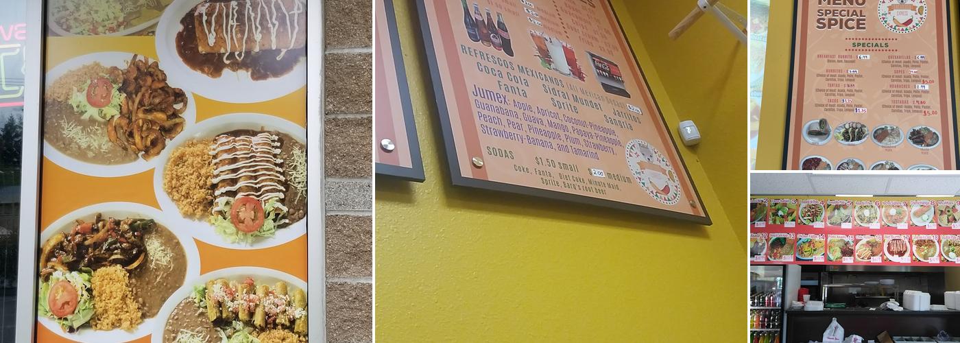 Enchilada Express Menu