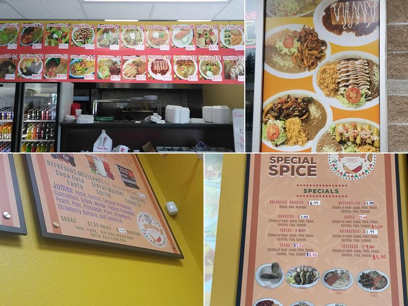Enchilada Express Menu