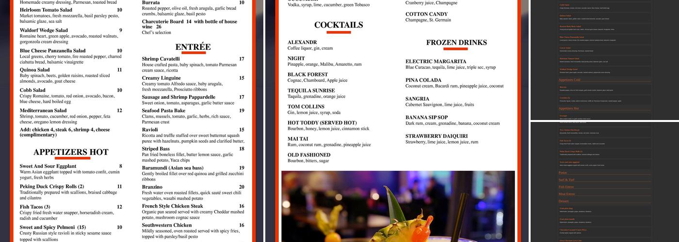 Encore Menu