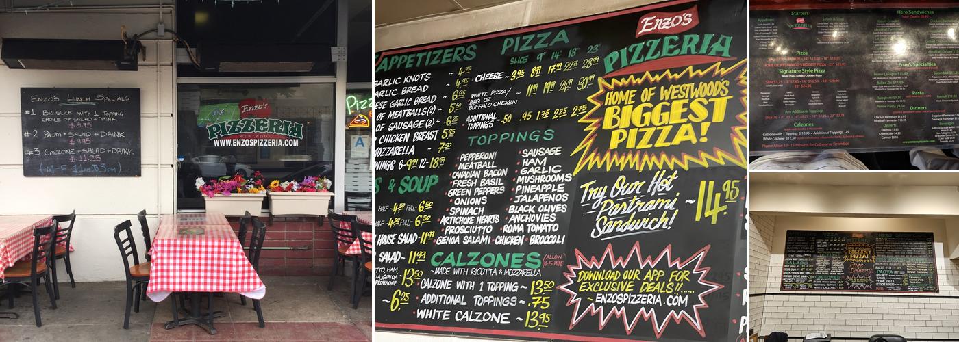 Enzo's Pizzeria Menu