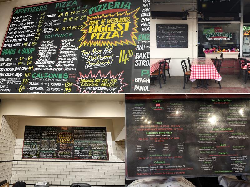 Enzo's Pizzeria Menu