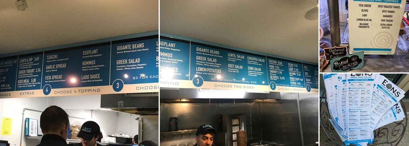 EONS Mediterranean Menu