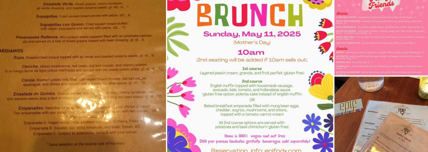 Epif Menu