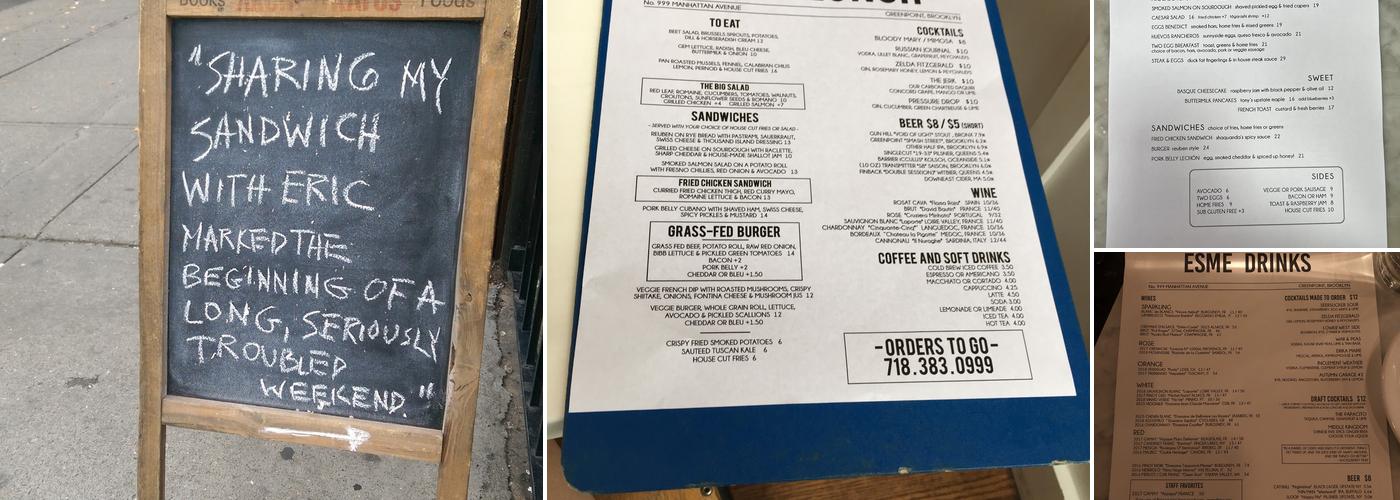 Esme Menu