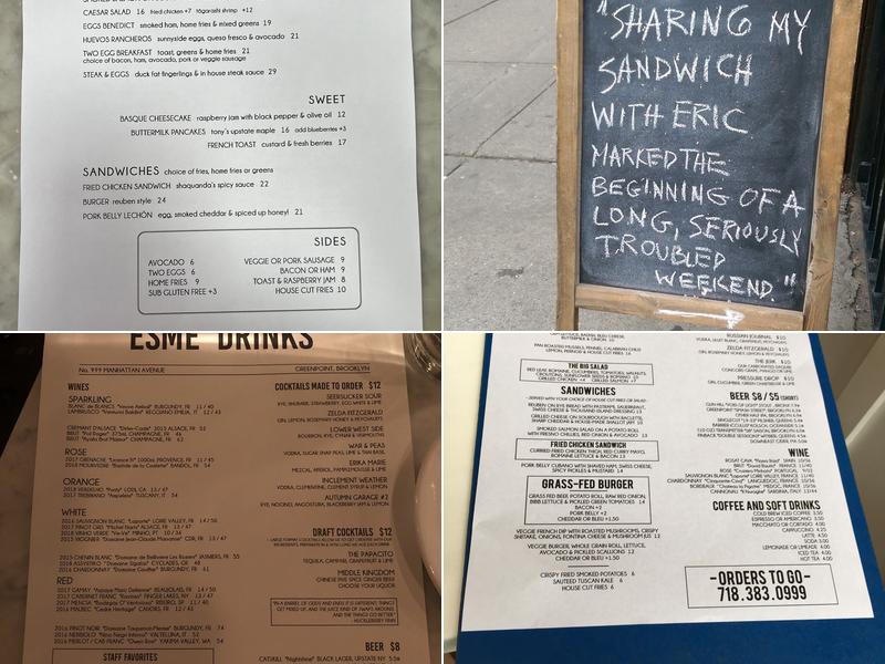 Esme Menu