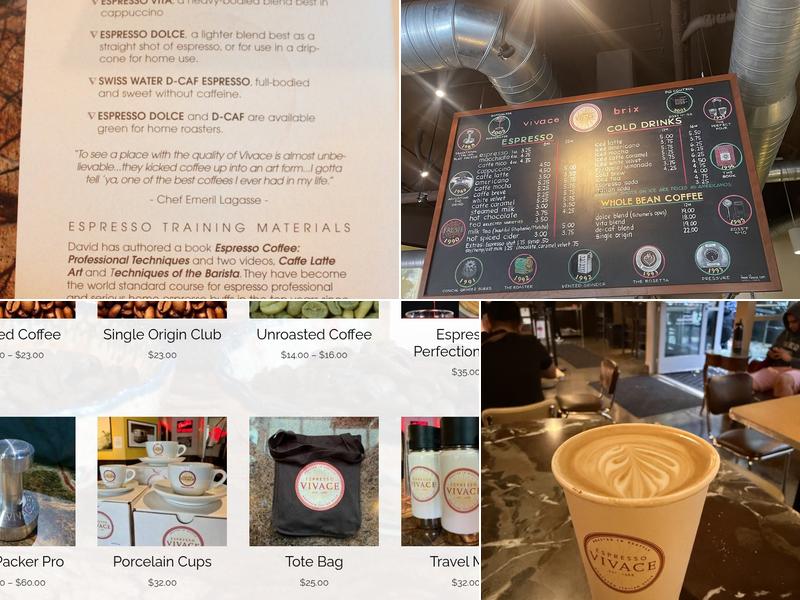 Espresso Vivace Capitol Hill Menu