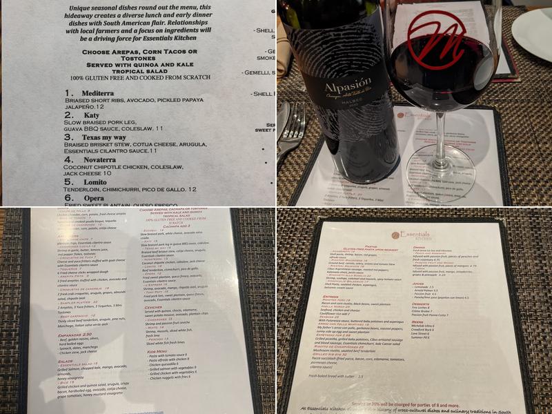 Essentials Kitchen Menu