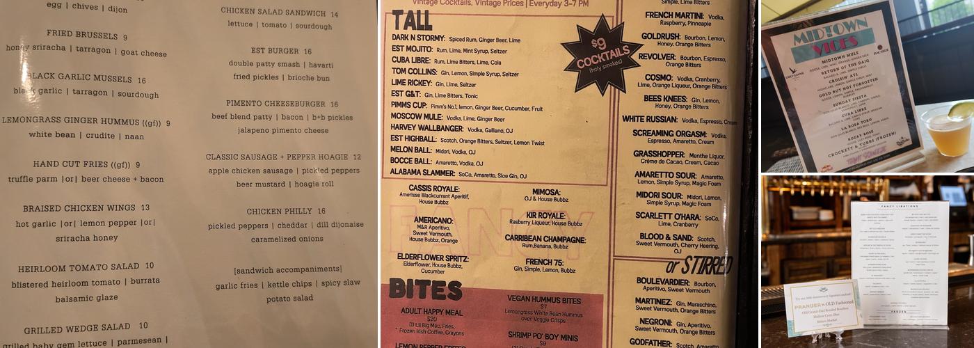 Establishment Menu