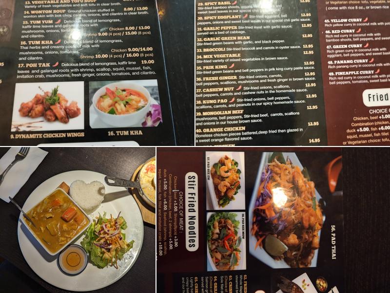 Exotic Thai Cuisine Burbank Menu