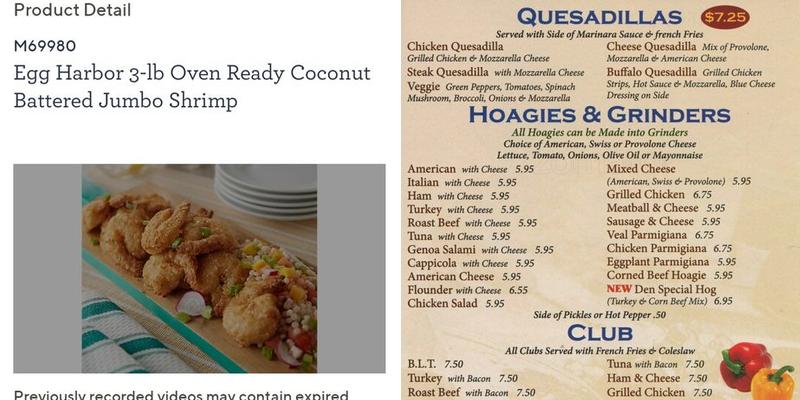 Explorers Den Menu