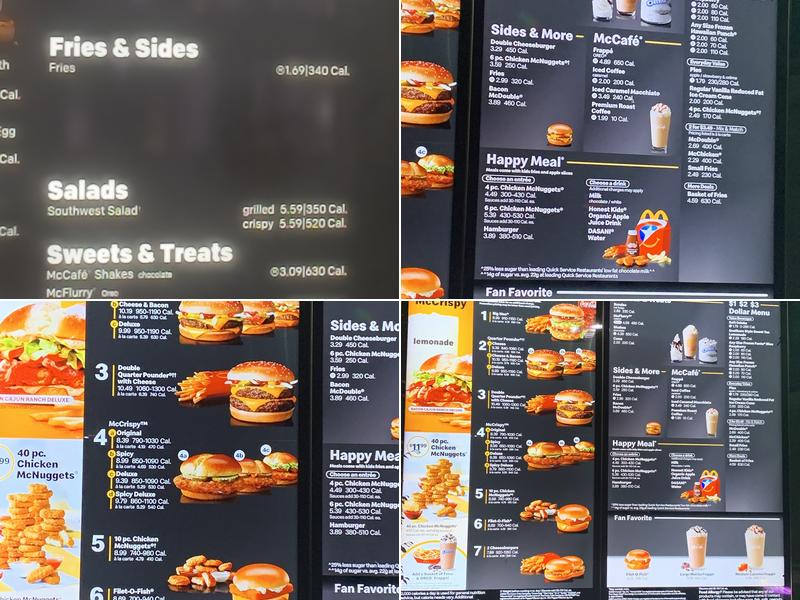 McDonald's Menu