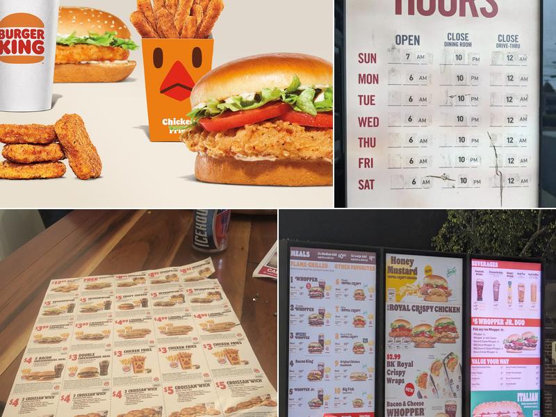 Burger King Menu