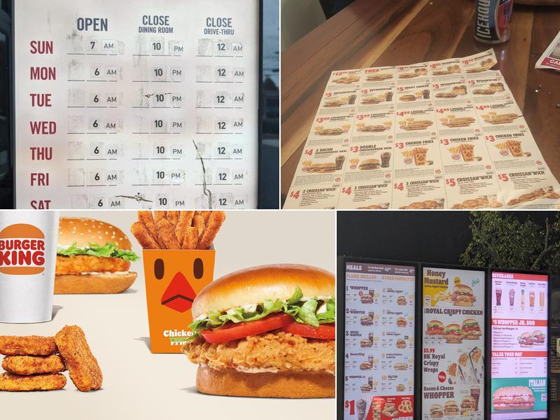 Burger King Menu