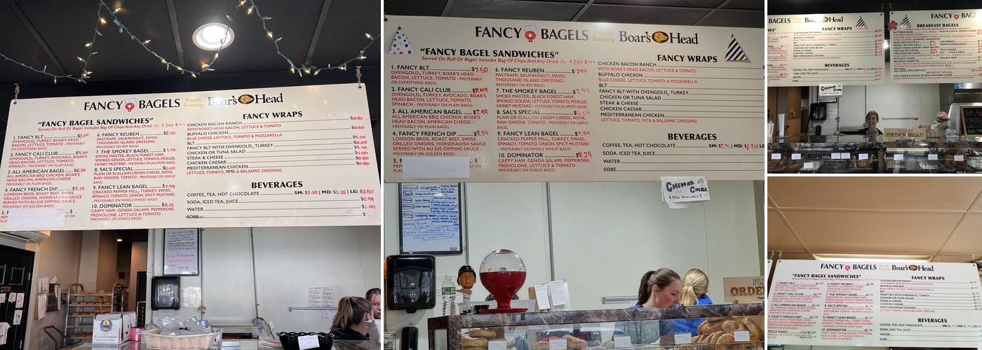 Fancy Bagels Menu