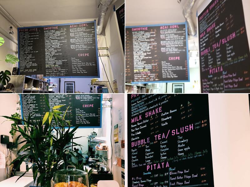 Fancy Juice Menu