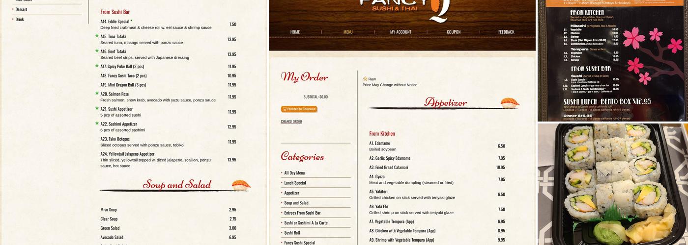 Fancy Q Sushi & Thai Apopka Menu