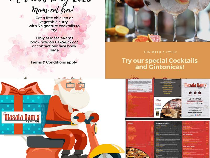 Masala Ram's Falkirk Menu